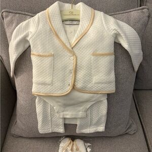 Christening/ Baptism three piece suit 3-6 months